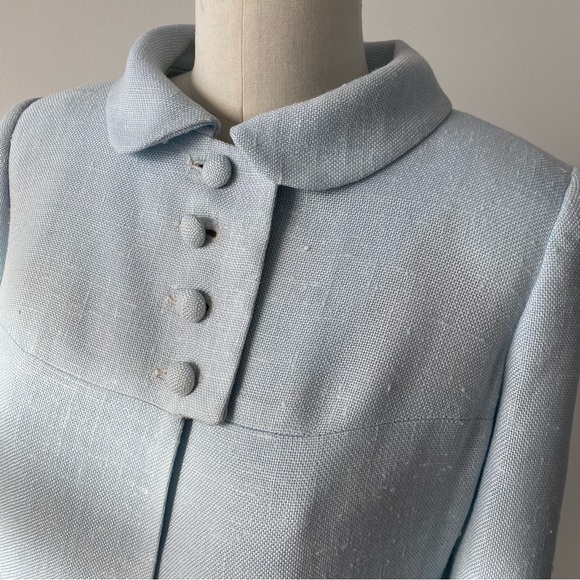 Vintage Linen Dress Coat - Picture 2 of 8